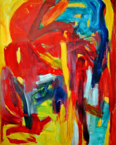 Cuadro típico del arte abstracto
